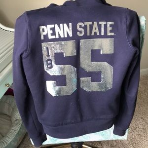 Pink Penn State fur lined hoodie